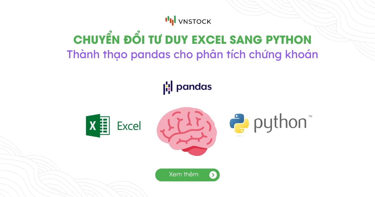 Thành thạo pandas: Chuyển đổi tư duy Excel sang Python trong phân tích tài chính