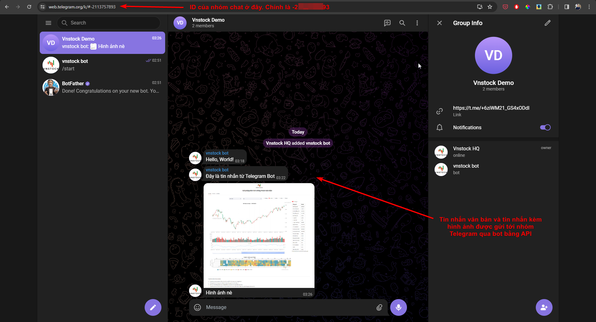 ID nhóm chat telegram