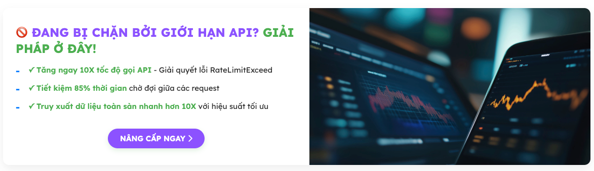 Thông báo về giới hạn API (rate limit) trong Vnstock