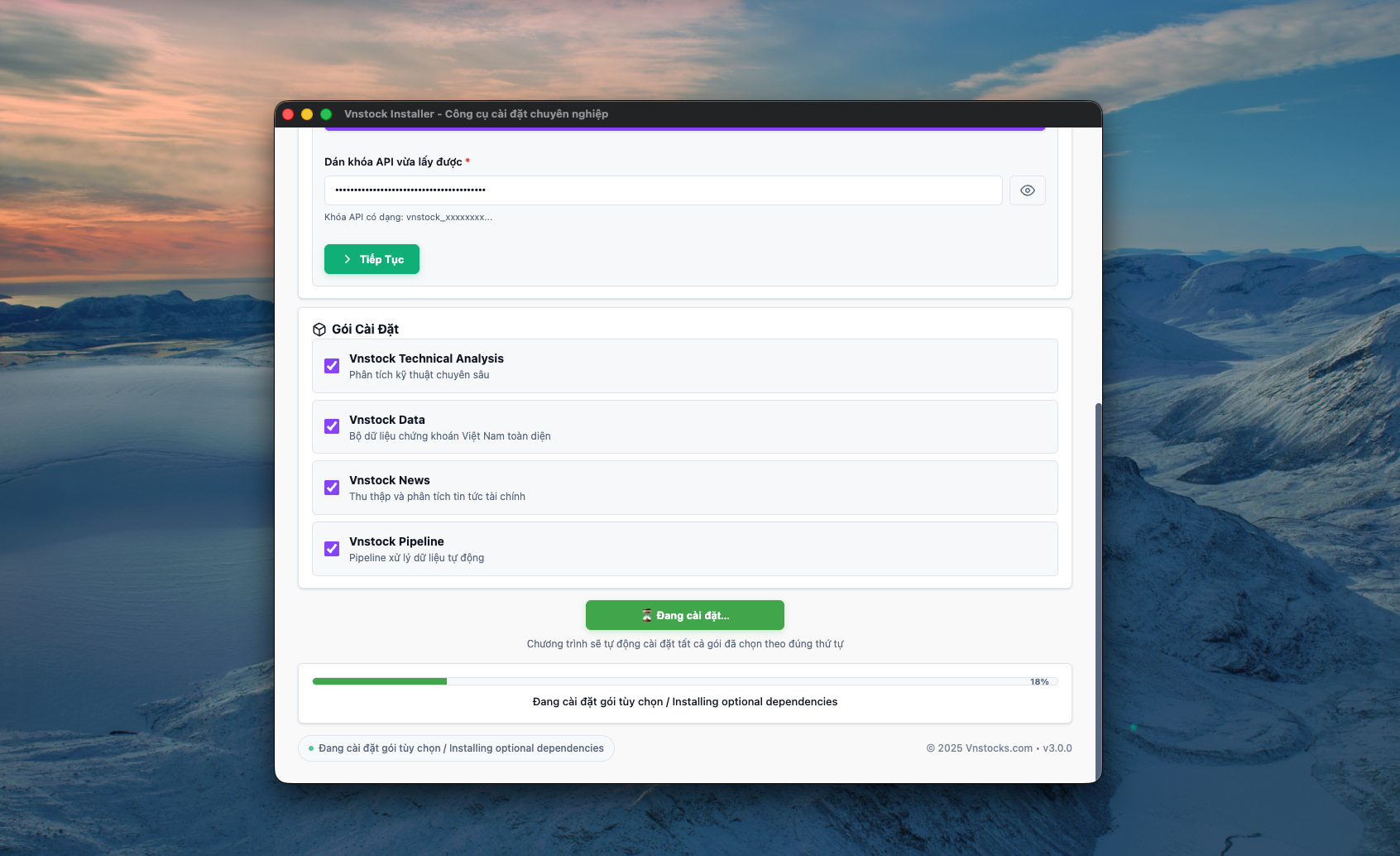 S5: Đang cài đặt...